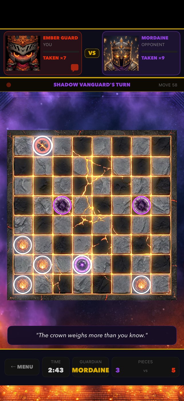 The 3D ember arena board